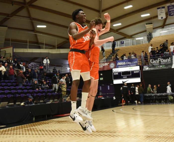 Beaverton Southridge 6A Oregon boys basketball quarterfinal 2024 Taylor Balkom 16